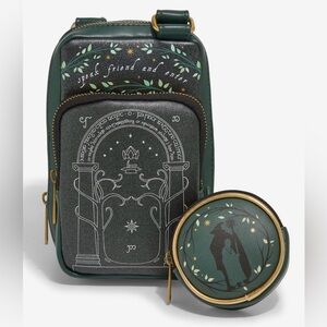 Lord of the Rings Loungefly Doors of Durin Glow in the Dark Sling Bag